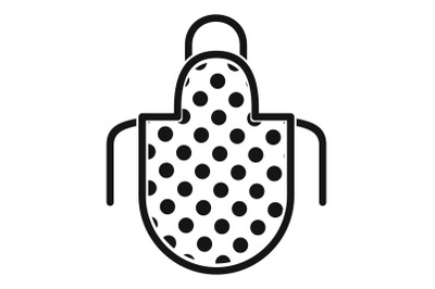 Apron icon, simple style