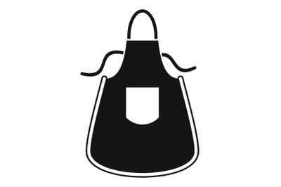 Kitchen apron icon, simple style