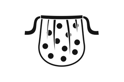 Kid apron icon, simple style