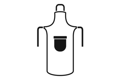 Garden apron icon, simple style