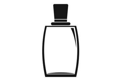 Elegant woman perfume icon, simple style