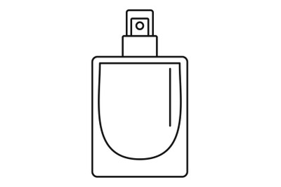 French perfume icon, outline style