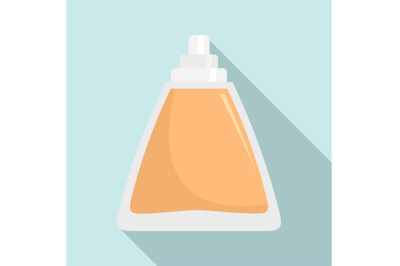 Deodorant bottle icon, flat style