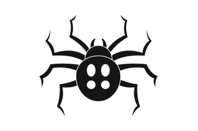 Garden spider icon, simple style