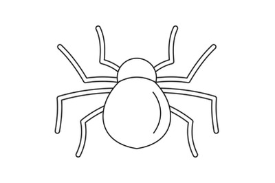 Female mouse spider icon, outline style