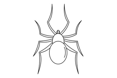 Male mouse spider icon, outline style