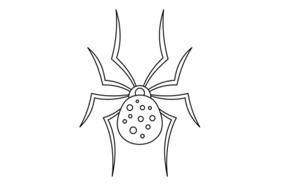 Spider icon, outline style