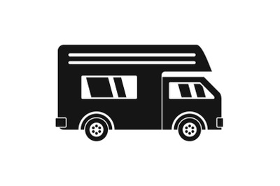 Motor house icon, simple style