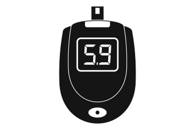 Blood glucose level icon, simple style