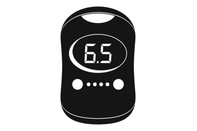 Modern glucose meter icon, simple style