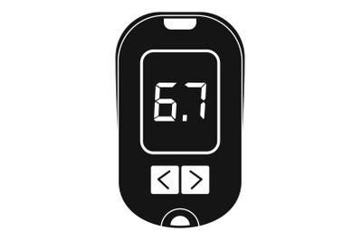 Glucometer icon, simple style