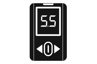 Blood glucometer icon, simple style