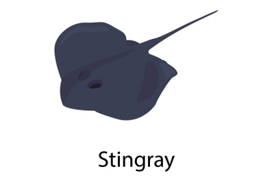 Stingray icon, isometric style