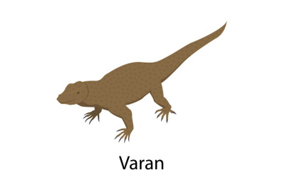 Varan icon, isometric style