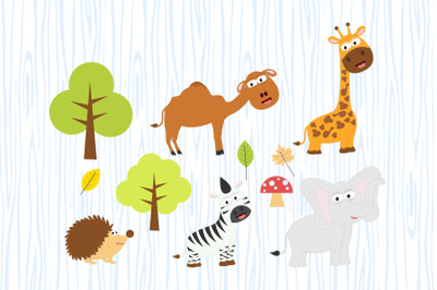 cute animal cartoon vector illustration