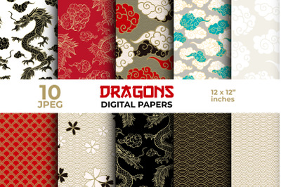 Chinese Dragon Digital Papers
