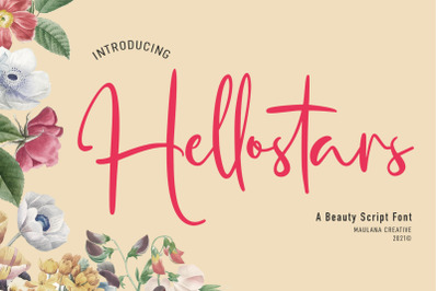 Hellostars Beauty Script Font