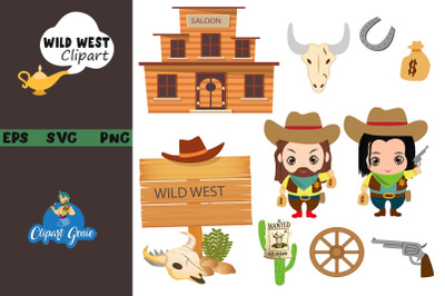 Wild West clipart &amp; SVG