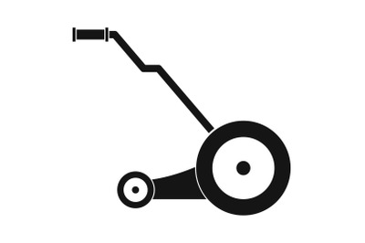 Electric grass cutter icon, simple style
