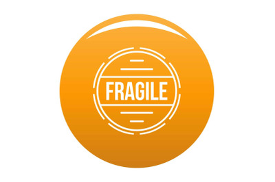 Fragile logo, simple style.