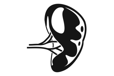 Human spleen icon, simple style