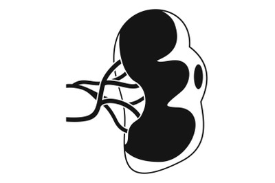 Healthy spleen icon, simple style