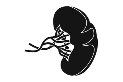 Sick spleen icon, simple style