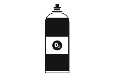 Oxygen spray icon, simple style