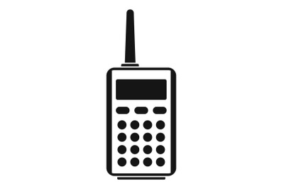 Talkie radio icon, simple style