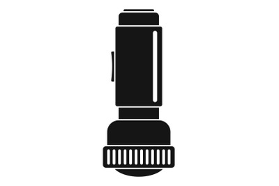 Flash light icon, simple style
