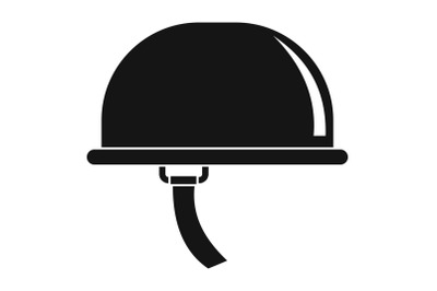 Climb helmet icon, simple style