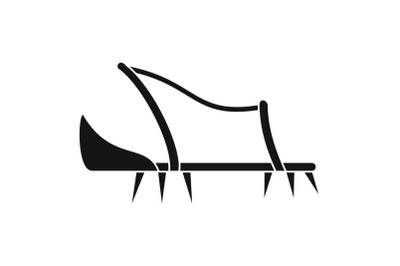 Shoe spike icon, simple style