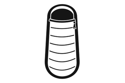 Sleep bag icon, simple style