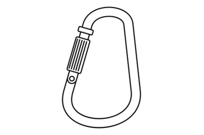 Carabine icon, outline style