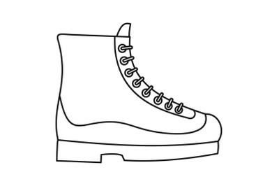 Boots icon, outline style