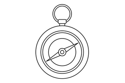 Compass icon, outline style