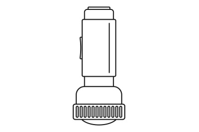 Flash light icon, outline style