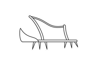 Shoe spike icon, outline style