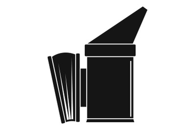 Bee smoker icon, simple style
