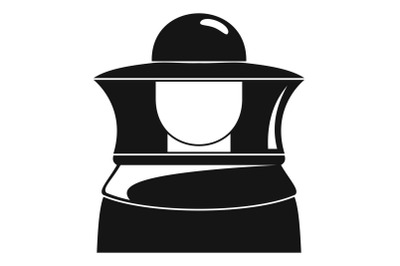 Beekeeper icon, simple style