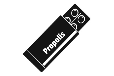 Propolis pills icon, simple style