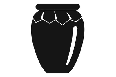 Honey jar icon, simple style