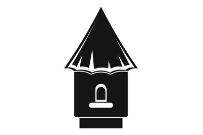 Bee hive icon, simple style