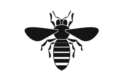 Bee icon, simple style