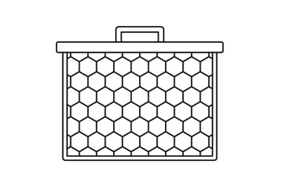 Honeycombs icon, outline style