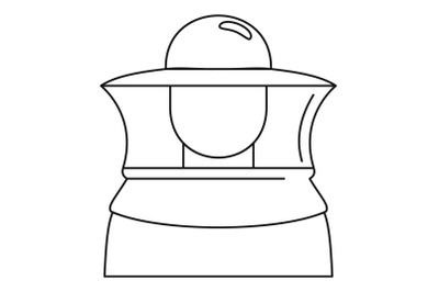 Beekeeper icon, outline style