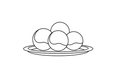 Propolis sphere icon, outline style