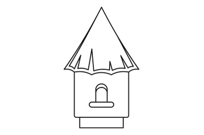 Bee hive icon, outline style