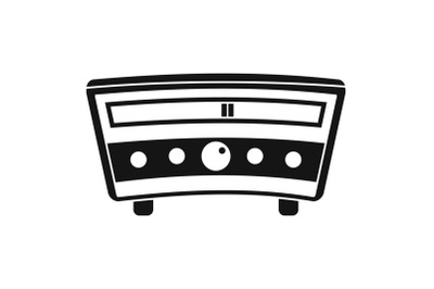 Radio icon, simple style
