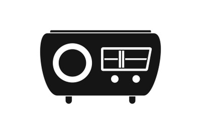 Tuned radio icon, simple style